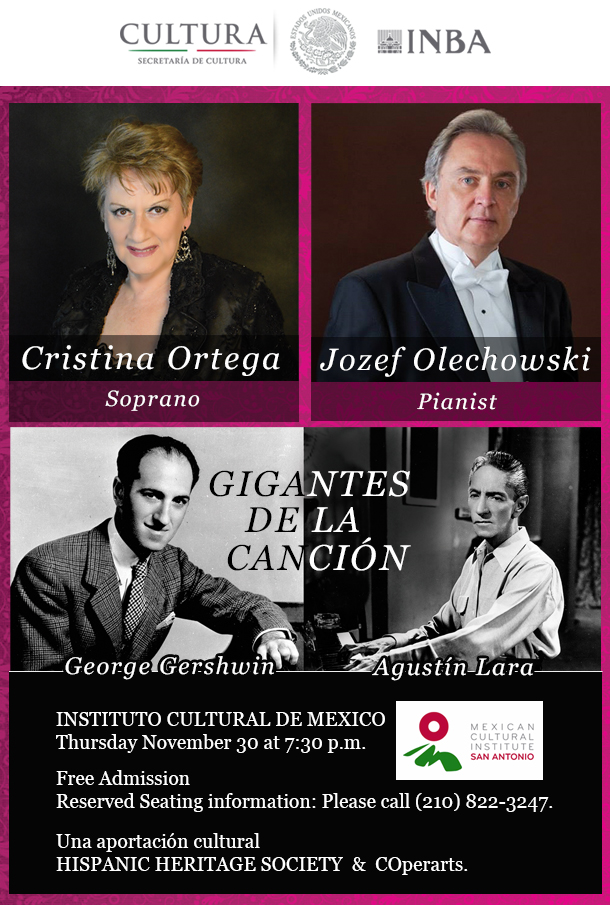 La soprano Cristina Ortega y el pianista Józef Olechowski se