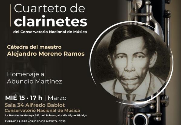 Clarinet Quartet of the National Conservatory of Music – Tribute to Abundio Martínez