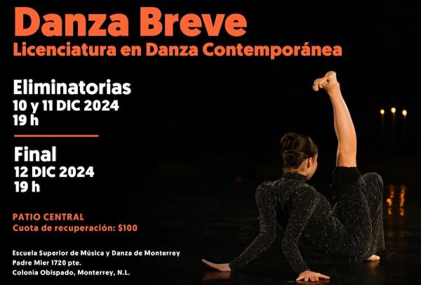 Danza Breve. Licenciatura en Danza Contemporánea- Eliminatorias