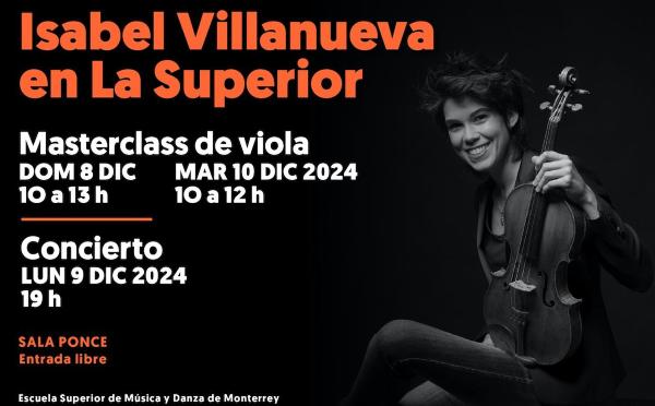 Isabel Villanueva en La Superior- Masterclass de Viola