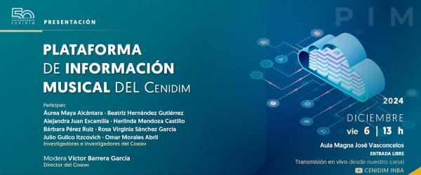 Presentación de la plataforma de información musical del Cenidim