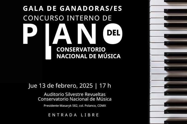 Gala de ganadoras/es del Concurso interno de piano- Conservatorio Nacional de Música