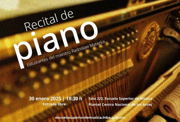 Recital de piano- Estudiantes del maestro Radoslaw Materka