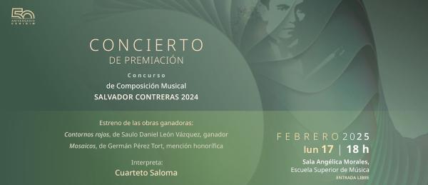 Concurso de Composición Musical Salvador Contreras 2024- Concierto de premiación