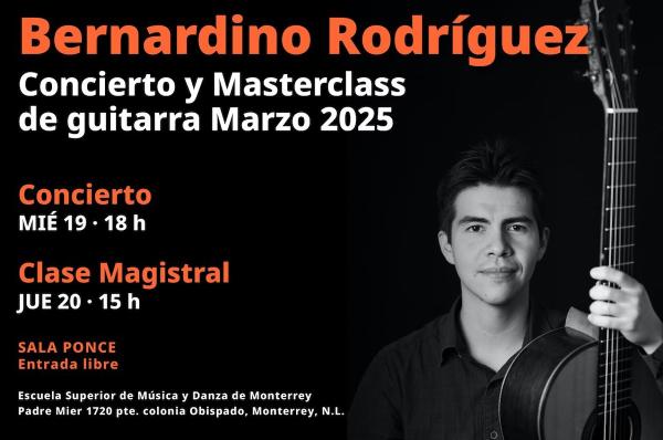 Bernardino Rodríguez- Clase magistral de guitarra