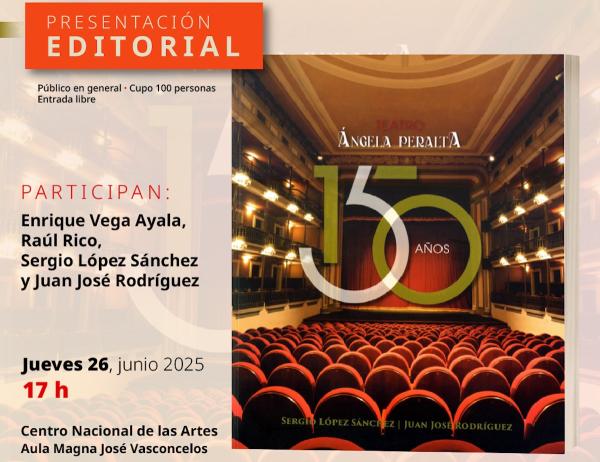 Teatro Ángela Peralta. 150 años- Presentación editorial de Sergio López Sánchez y Juan José Rodríguez
