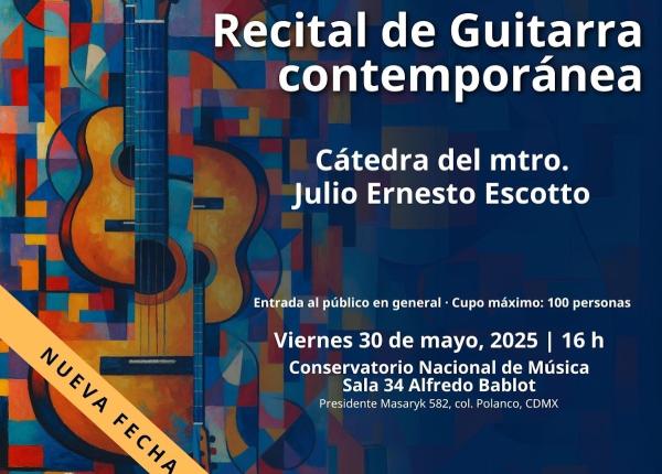 Recital de Guitarra contemporánea- Cátedra del maestro Julio Ernesto Escotto