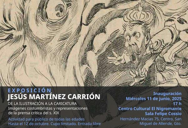 De la ilustración a la caricatura. Imágenes costumbristas y representaciones de la prensa crítica del s. XIX- Exposición de Jesús Martínez Carrión
