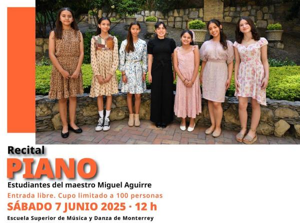 Recital de piano- Estudiantes del maestro Miguel Aguirre