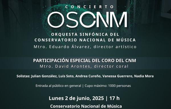 Concierto OSCNM- Mtro. Eduardo Álvarez, director artístico