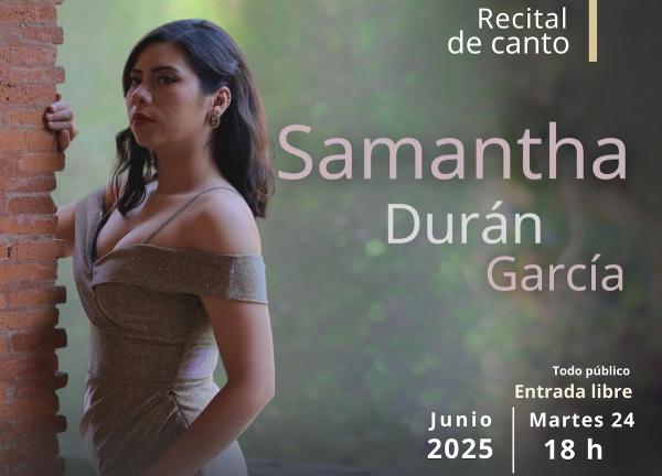 Samantha Durán García- Recital de canto