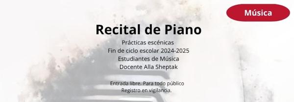 Recital de Piano- Estudiantes de música de la EIA núm. 1
