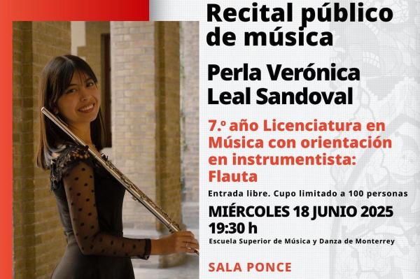 Perla Verónica Leal Sandoval- Recital público de música. Flauta