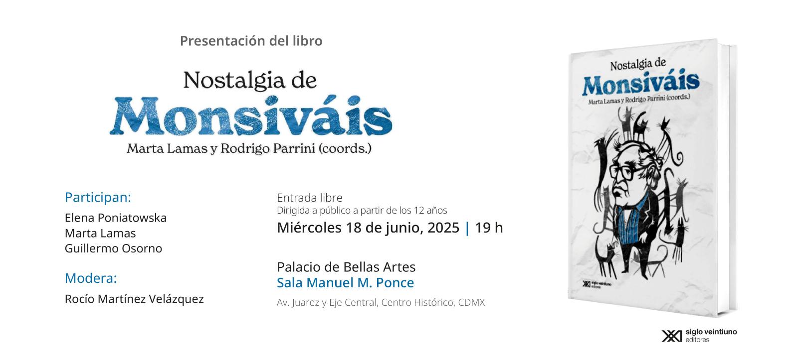 Nostalgia de Monsivais- Presentación del libro