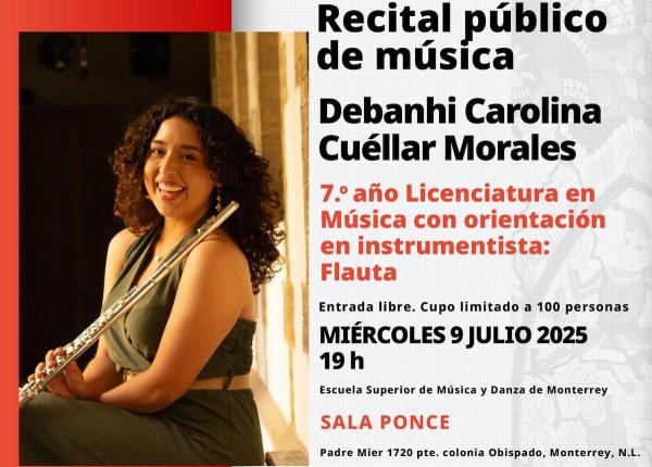 Debanhi Carolina Cuéllar Morales- Recital público de música. Flauta