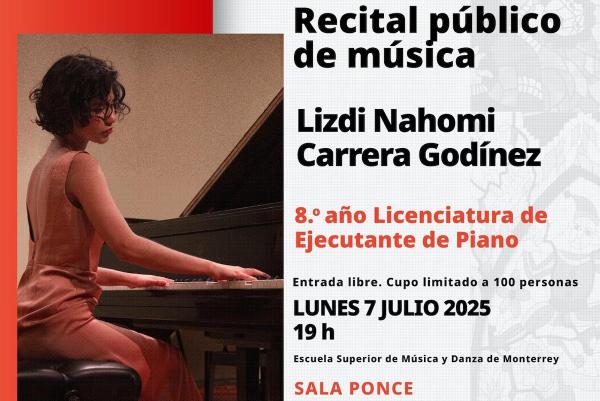 Lizdi Nahomi Carrera Ramírez- Recital público de música. Piano