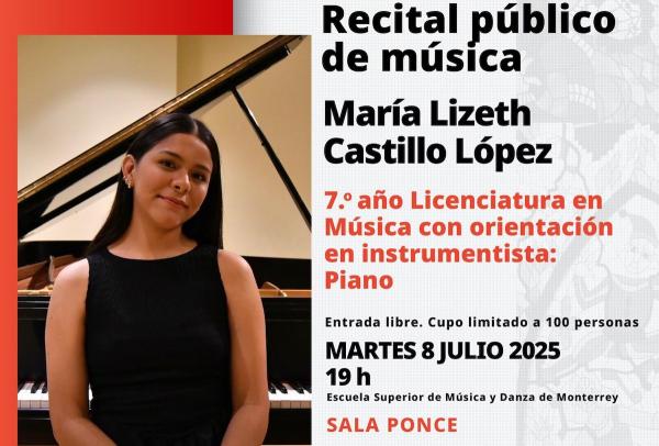 María Lizeth Castillo López- Recital público de música. Piano