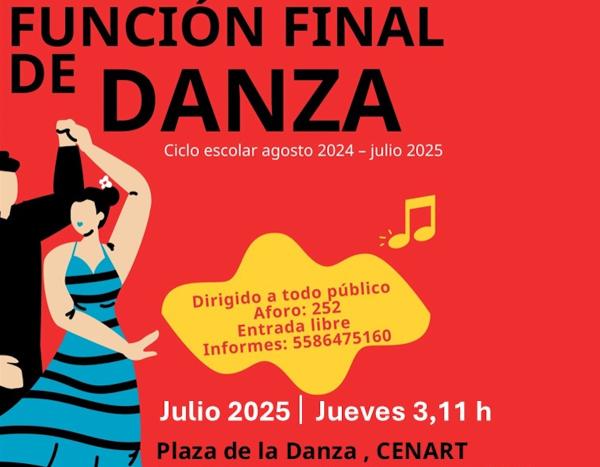 Función de Danza. Fin de ciclo escolar 204-2025- Estudiantes de secundaria del Cedart Diego Rivera