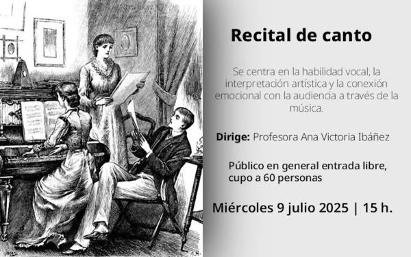 Recital de Canto- Estudiantes de música categoría adulta de la EIA núm. 4