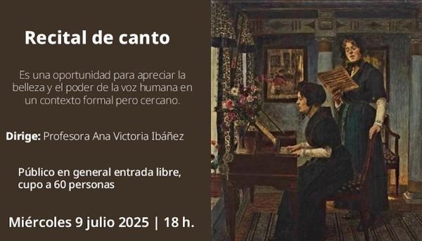 Recital de Canto- Estudiantes de música categoría adulto de la EIA núm. 4