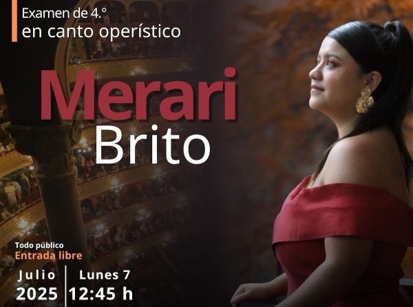 Merari Brito- Examen de cuarto en canto operístico