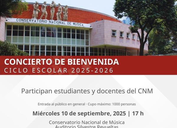 Concierto de bienvenida al ciclo escolar 2025-2026- Directora: Mtra. Julieta Márquez