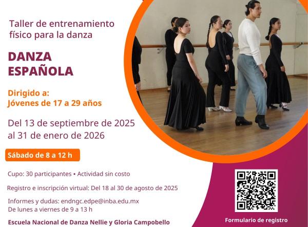Registro para Danza Española- Taller de entrenamiento físico para la danza