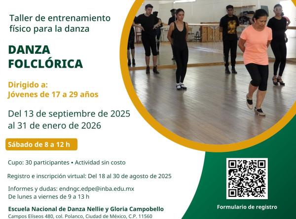 Registro para Danza Folclórica- Taller de entrenamiento físico para la danza