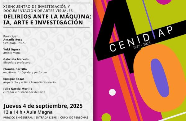 Delirios ante la máquina: IA, arte e investigación- Jornadas hacia el XI Encuentro de Investigación y Documentación de Artes Visuales