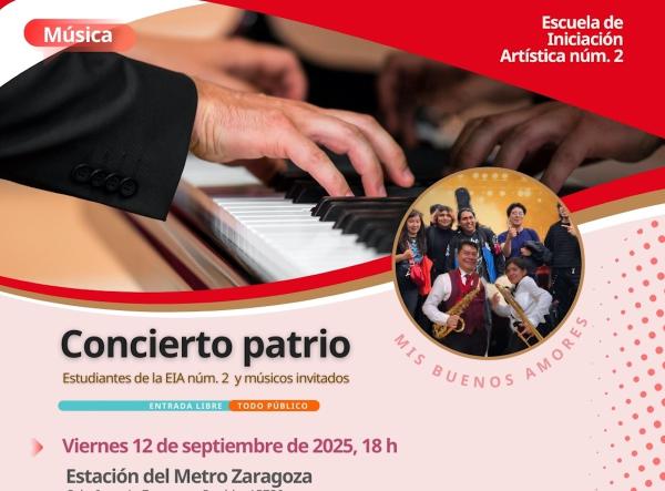 Concierto patrio- Estudiantes de la Escuela de Iniciación Artística Núm. 2 y músicos invitados