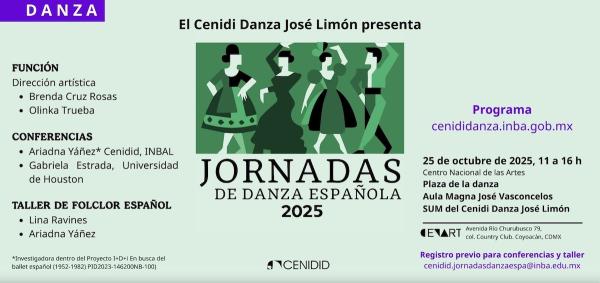 Jornadas de danza española 2025- Cenidi Danza José Limón