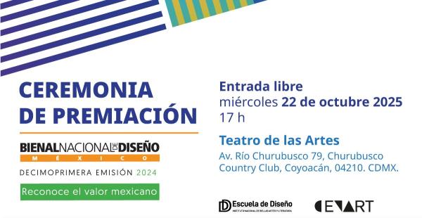 Ceremonia de premiación de la Décimoprimera emisión de la Bienal Nacional de Diseño- Reconoce el valor mexicano