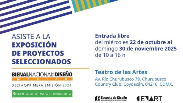 Exposición de proyectos seleccionados en la Décimoprimera emisión de la Bienal Nacional de Diseño- Reconoce el valor mexicano
