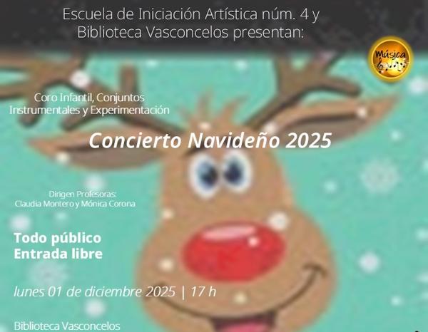 Concierto Navideño 2025- Coro infantil, Conjuntos Instrumentales y Experimentación