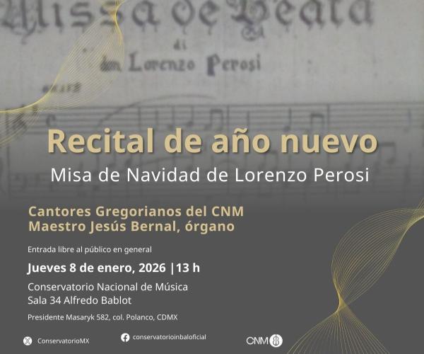 Recital de año nuevo- Misa de Navidad de Lorenzo Perosi