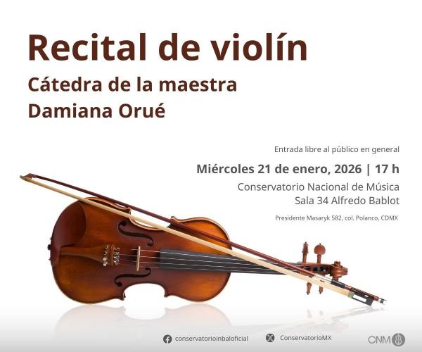 Recital de violín- Cátedra de la maestra Damiana Orué