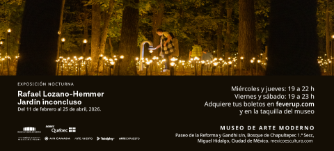 Jardín inconcluso- Exposición nocturna