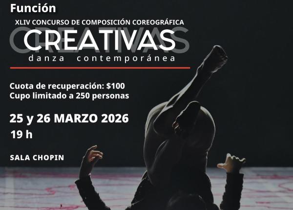 CREATIVAS. Danza contemporánea- XLIV Concurso de composición coreográfica