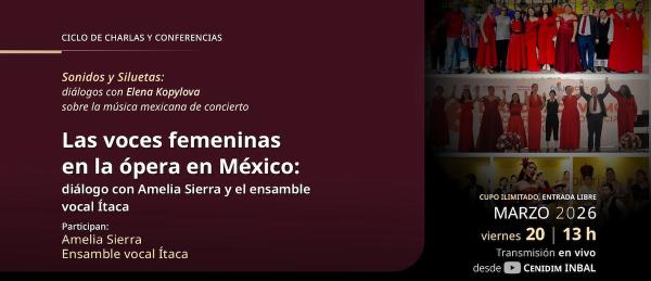 Las voces femeninas en la ópera en México:- diálogo con Amelia Sierra y el ensamble vocal Ítaca