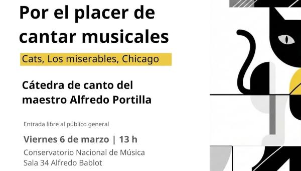 Por el placer de cantar musicales- Cátedra del maestro Alfredo Portilla