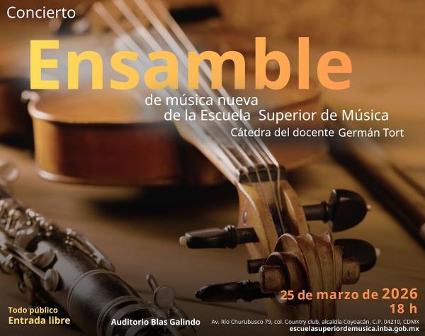 Concierto del Ensamble de música nueva de la ESM- Cátedra del docente Germán Tort