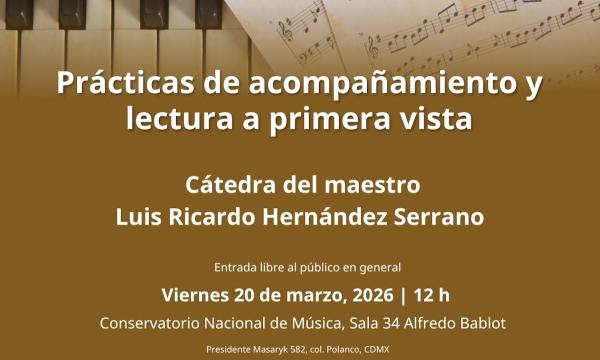 Prácticas de acompañamiento y lectura a primera vista- Cátedra del maestro Luis Ricardo Hernández Serrano