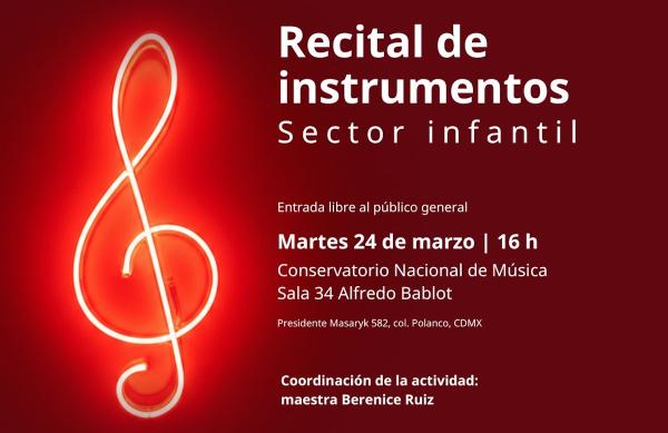 Recital de instrumentos- Sector infantil