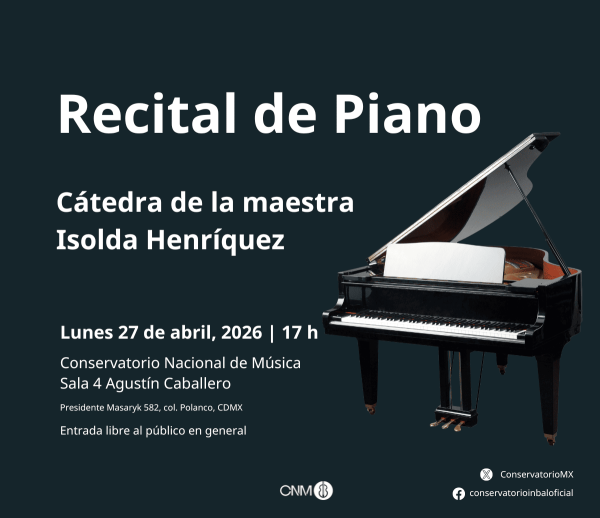 Recital de Piano- Cátedra de la maestra Isolda Henríquez