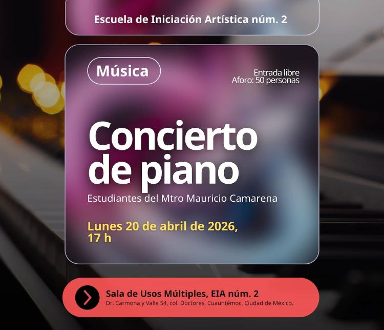Concierto de piano- Estudiantes del Mtro. Mauricio Camarena