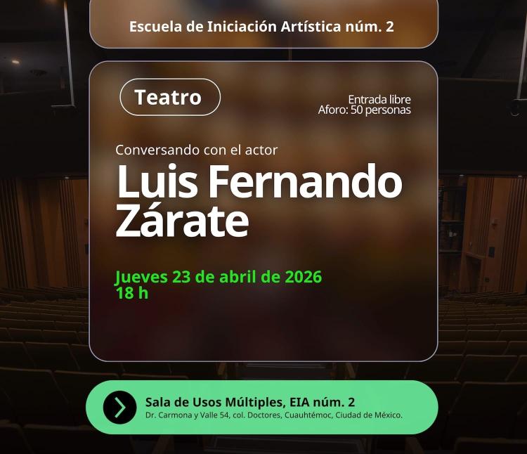 Conversando con el actor Luis Fernando Zárate