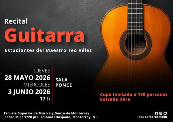 Recital de Guitarra- Estudiantes del Maestro Teo Vélez