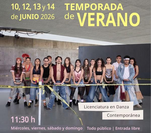 Temporada de verano ENDCC- Licenciatura en Danza Contemporánea