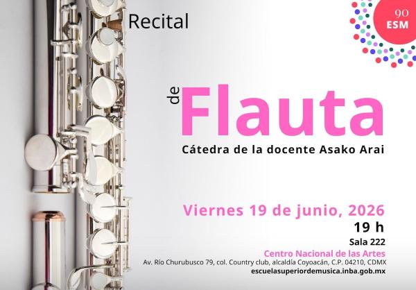 Recital de flauta- Cátedra de la docente Asako Arai