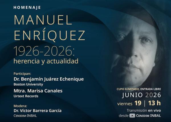 Homenaje Manuel Enríquez 1926-2026- herencia y actualidad